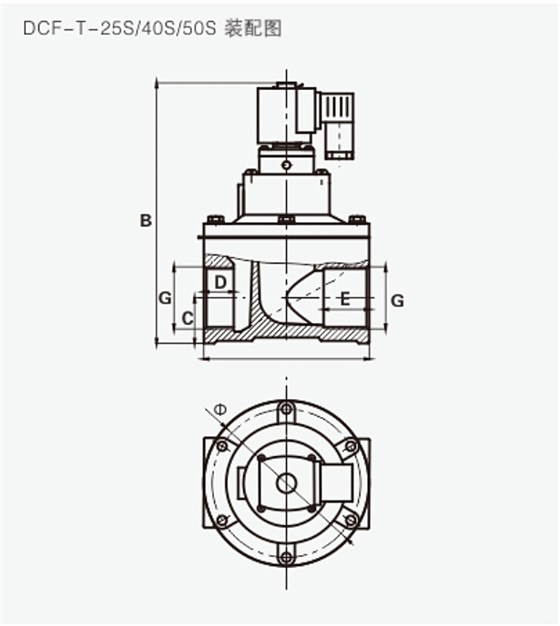 协昌环保 DCF-T直通式电磁脉冲阀